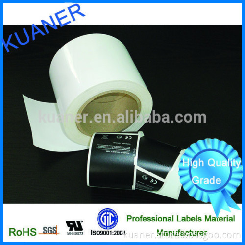 Solvent based glue PET film self adhesive stickers with glassine liner